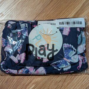 Little Sleepies Royal Butterflies Bubble Romper 6-12 NWT